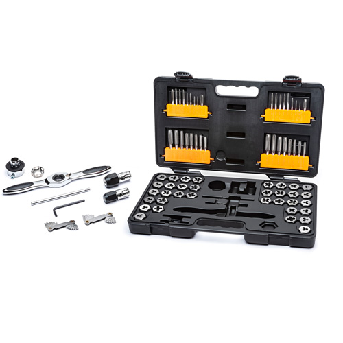 SAE/Metric Ratcheting Tap & Die Set, 77 Pieces SPOC Demo
