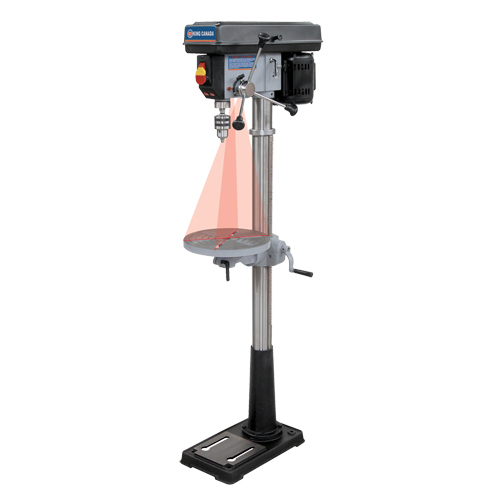 Floor Drill Presses With Laser, 13", 5/8" Chuck, 3600 RPM SPOC Demo