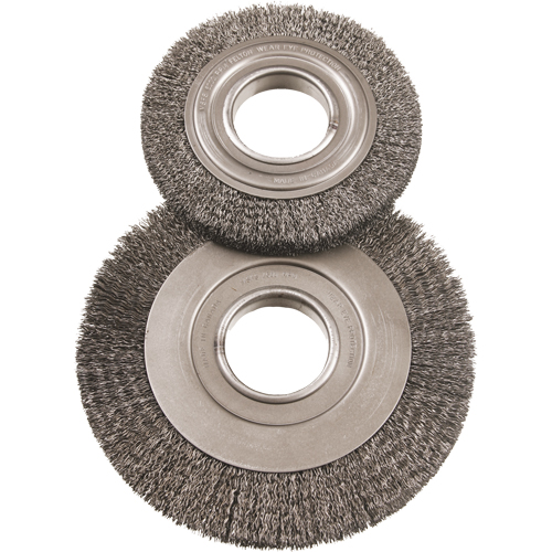 Brosses rotatives grand format 6", 6" dia., Fils 0,014", Arbre 2" SPOC Demo