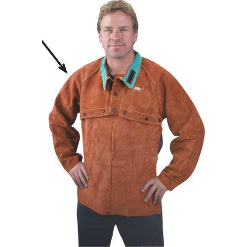 Leather Cape Sleeves, Medium, Lava Brown SPOC Demo