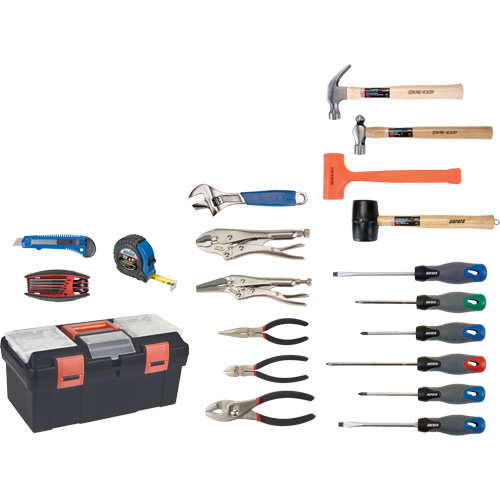 Essential Tool Set with Plastic Tool Box, 28 Pieces SPOC Demo