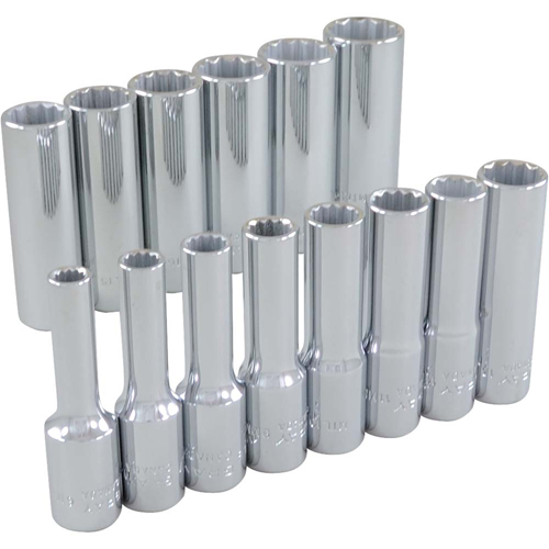 Socket Set, 14 Pcs, 3/8" Drive Size, Deep SPOC Demo