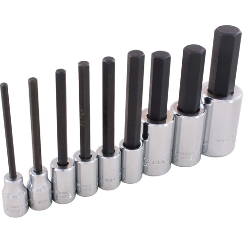 Hex Head Socket Set, Hex, 1/2"/3/8" Drive, 9 Pcs SPOC Demo