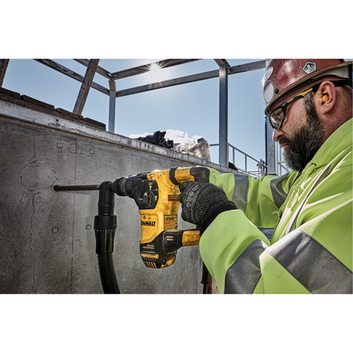 Marteau rotatif SDS Plus en forme de L, 3/16" - 7/8", 8,5 A, 0-5200 coups/min Coups/min, 0-1150 tr/min Tr/min, 2,58 lb-pi SPOC Demo