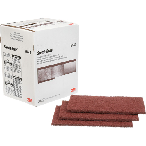 Scotch-Brite Extra-Duty Hand Pad, Aluminum Oxide, 9" x 6", Fine Grit SPOC Demo