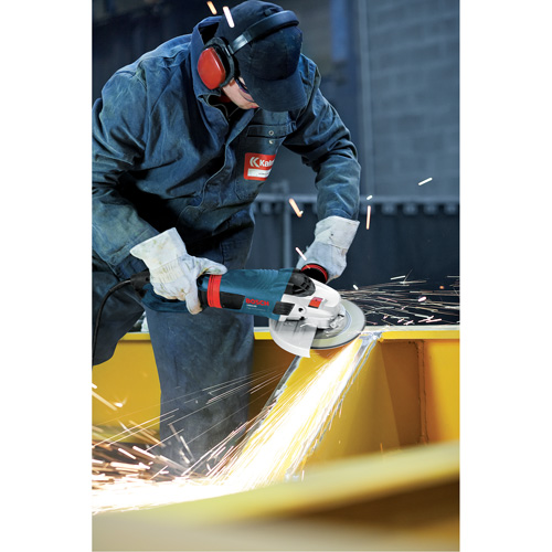 High Performance Large Angle Grinder, 9", 120 V, 15 A, 6500 RPM SPOC Demo