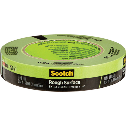 Scotch&reg; Rough Surface Painter's Tape 2060, 24 mm (1") x 55 m (180'), Green SPOC Demo