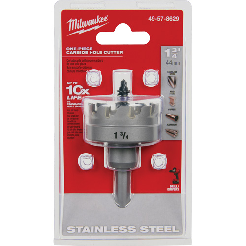 Scies-cloches au carbure monobloc, 1-3/4", Profondeur de la coupe de 3/16" SPOC Demo