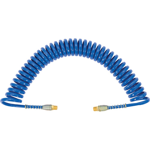 APUB-3825 Recoil Air Hose with Swivel Fittings & Protective Spring, Air, 3/8" ID x 25' L, Polyurethane SPOC Demo