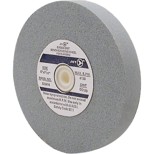 GC675M Bench Grinding Wheels, 6" x 3/4", 1" Arbor, Silicon Carbide SPOC Demo