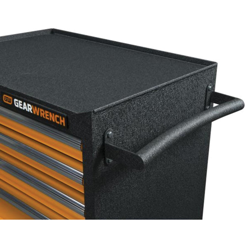 GSX Series Rolling Tool Cabinet, 6 Drawers, 36" W x 18-1/5" D x 37-2/5" H, Black/Orange SPOC Demo