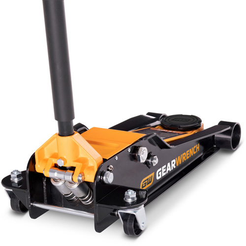 Cric de plancher &agrave; profil bas, 3,5 tonne(s) Capacit&eacute;, 3-3/4" Abaiss&eacute;e, 21-3/4" &eacute;lev&eacute;e, Hydraulique &agrave; main SPOC Demo