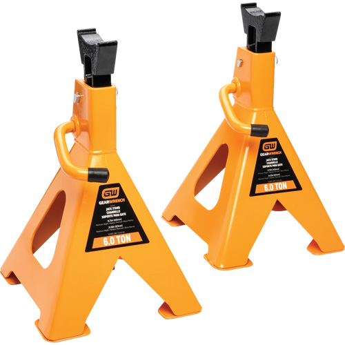 Ratcheting Jack Stand, Locking Pin, 6 tons Capacity, 15-3/4" - 24-1/2" H SPOC Demo