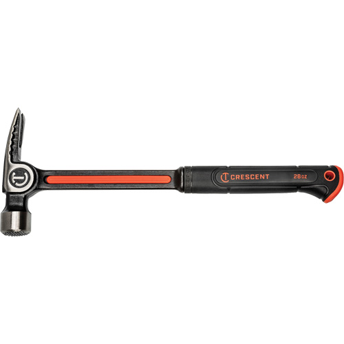 Marteau de charpente &agrave; face meul&eacute;e, 28 oz, Prise en Acier plein, 16" lo SPOC Demo