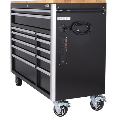 HDRC5212 Armoire mobile de s&eacute;rie HD, 12 tiroirs, 51-1/4" la x 21" p x 40-3/10" h, Noir SPOC Demo