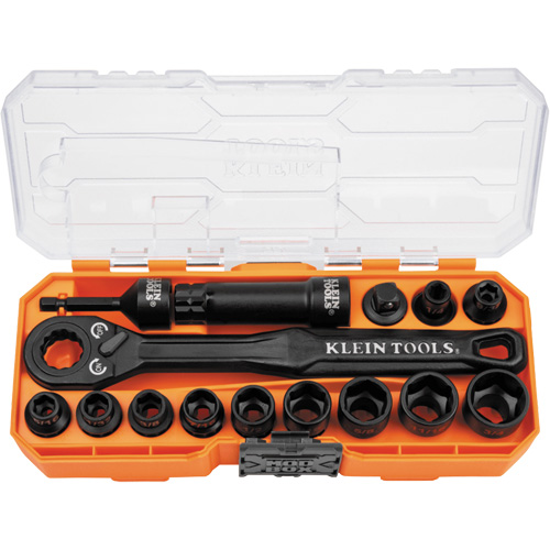 KNECT Essential Pass Through Impact Socket Set, 28 Pcs, Impact, 3/8" Drive Size SPOC Demo