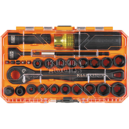 KNECT Essential Pass Through Impact Socket Set, 28 Pcs, Impact, 3/8" Drive Size SPOC Demo
