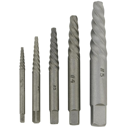 JSSE-5S Spiral-Type Screw Extractor Set, Alloy Steel SPOC Demo