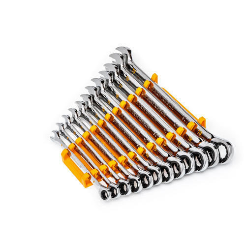 90-Tooth 12 Point Wrench Set, Ratcheting Combination, 12 Pieces, Metric SPOC Demo