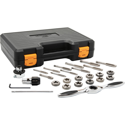 SAE Ratcheting Tap & Die Set, 27 Pieces SPOC Demo