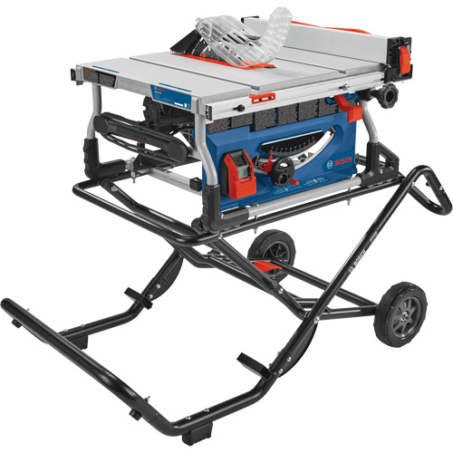 Jobsite Table Saw with Gravity-Rise Wheeled Stand, 120 V, 15 A, 3800 RPM SPOC Demo