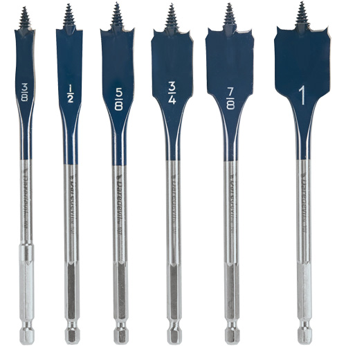 Daredevil&reg; Spade Bit Set, 6 Pieces SPOC Demo