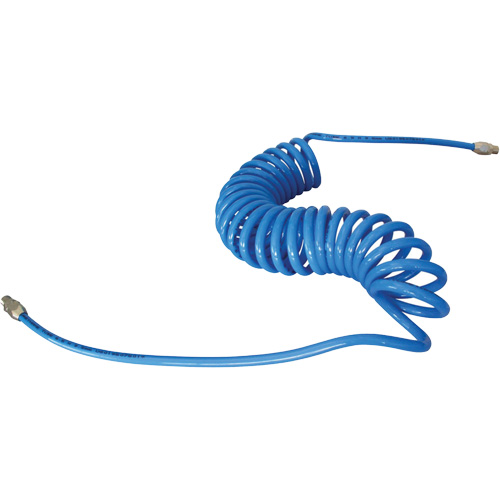 MAXAIR Coiled Hose, Air, 1/4" ID x 50' L, Polyurethane SPOC Demo