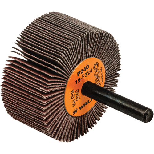 Flap Wheels-Coolcut Flap Wheels, Aluminum Oxide, 240 Grit, 2" x 1" x 1/4" SPOC Demo