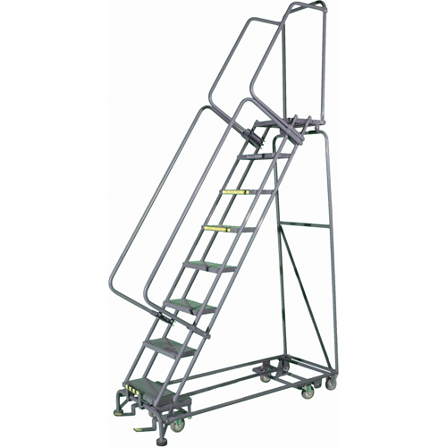 All Directional Ladders, 8 Steps, 24" Step Width, 80" Platform Height, Steel SPOC Demo