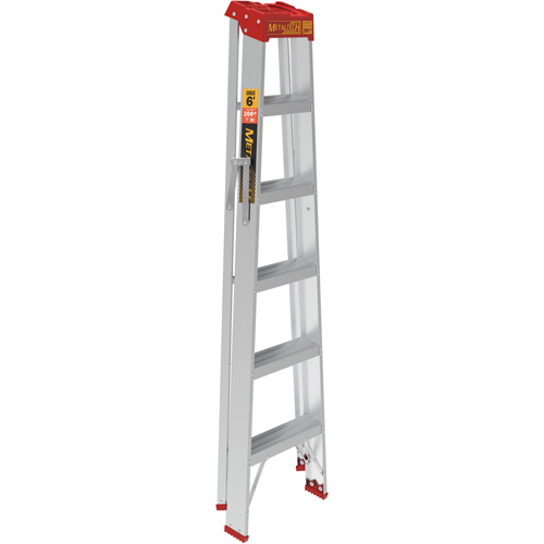 Step Ladder, 6', Aluminum, 200 lbs. Capacity, Type 3 SPOC Demo