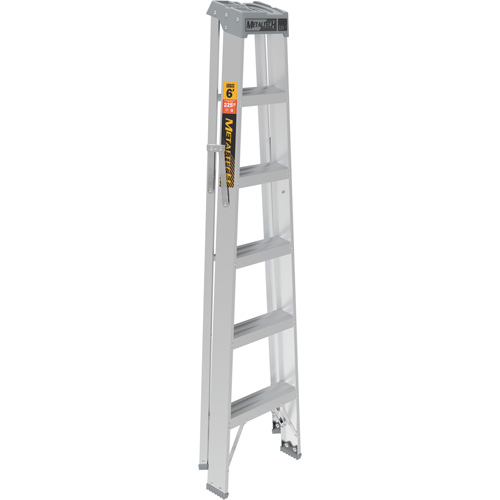 Step Ladder, 6', Aluminum, 225 lbs. Capacity, Type 2 SPOC Demo