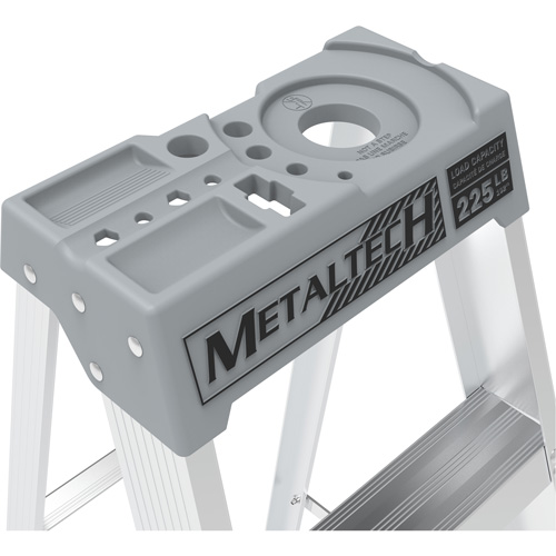 Step Ladder with Paint Tray, 8', Aluminum, 225 lbs. Capacity, Type 2 SPOC Demo