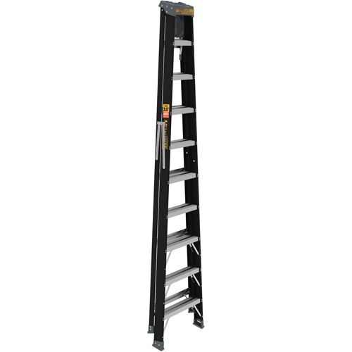 Step Ladder with Paint Tray, 10', Fibreglass, 250 lbs. Capacity, Type 1 SPOC Demo