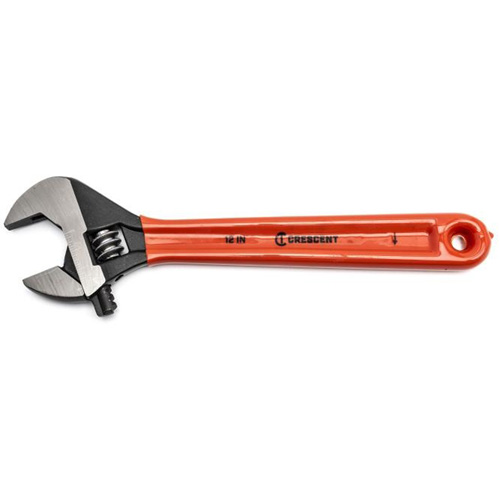Crescent Adjustable Wrenches, 12" L, 1-1/2" Max Width, Black SPOC Demo