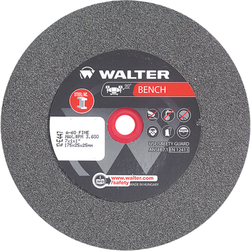 Bench Grinding Wheels, 7" x 1", 1" Arbor, 1 SPOC Demo