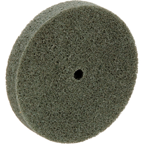 Meule homog&egrave;ne &agrave; faible densit&eacute; de s&eacute;rie 500 Standard Abrasives, 3" x 1/2", Arbre de 1/4", Grain de Moyen, Oxyde d'aluminium SPOC Demo