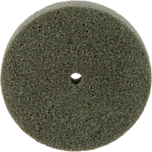 Meule homog&egrave;ne &agrave; faible densit&eacute; de s&eacute;rie 500 Standard Abrasives, 3" x 1/2", Arbre de 1/4", Grain de Moyen, Oxyde d'aluminium SPOC Demo