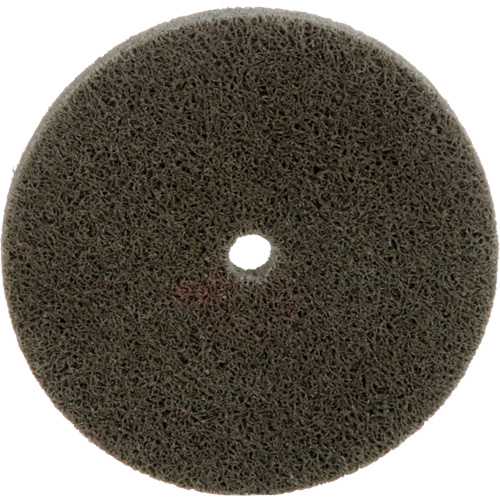 Standard Abrasives Unitized Wheel, 3" x 1/4", 1/4" Arbor, Fine Grit, Aluminum Oxide SPOC Demo