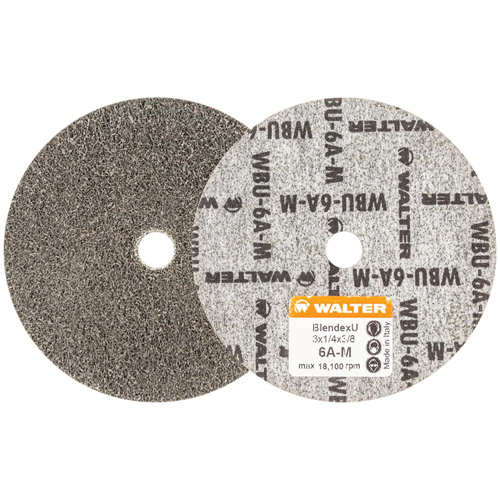 Blendex U Finishing Wheel, 3" Dia., 6AM Grit, Silicon Carbide SPOC Demo