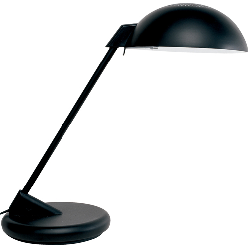 Desk Lamp, 100 W, Incandescent, Black SPOC Demo