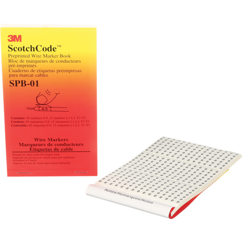 Livret d'&eacute;tiquettes pour le marquage de fils pr&eacute;imprim&eacute;es ScotchCode SPOC Demo