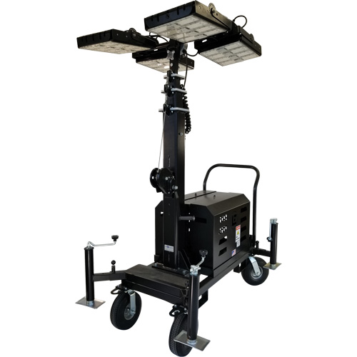 Beacon LED Four-Light Tower, Diesel/Electric, 800 Watts, 120000 Lumens, 17' High SPOC Demo