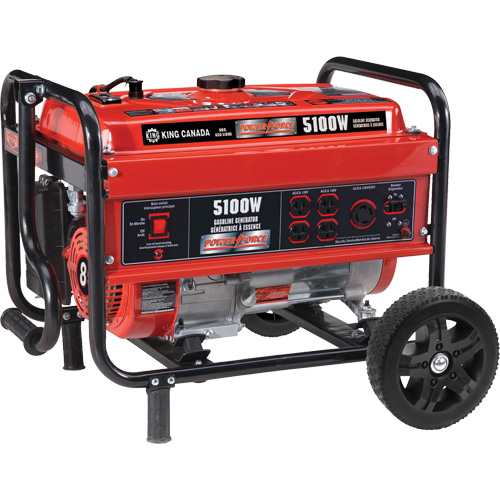 Generator with Wheel Kit, 5100 W Surge, 4000 W Rated, 120 V/240 V, 15 L Tank SPOC Demo