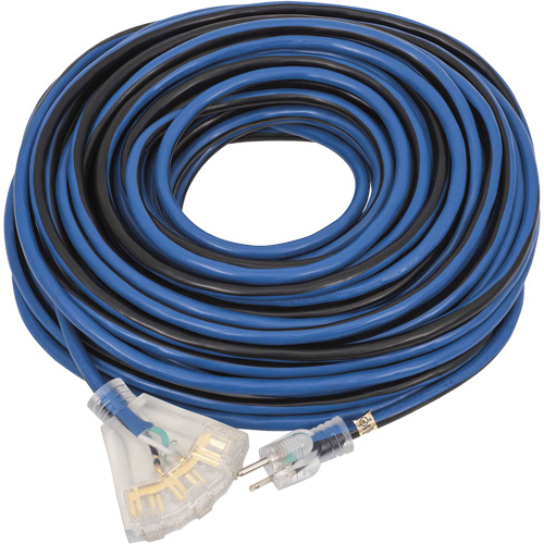 JLEC-12100 Contractor Grade Extension Cord, Indoor/Outdoor, SJTOW, 12 AWG, 15 A, 100' SPOC Demo