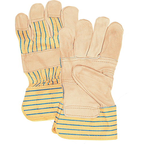 Gants d'ajusteur &agrave; paume renforc&eacute;e, Grand, Paume en Cuir fleur de vache, Doublure en Coton SPOC Demo