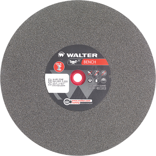 Bench Grinding Wheel, 10" x 1-1/4", 1" Arbor, 1 SPOC Demo