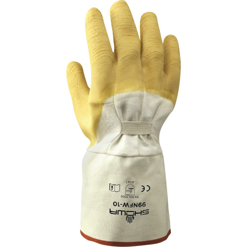 Gants robustes 99NFW, 10/Grand, R&ecirc;vetement Latex de caoutchouc, Enveloppe en Coton SPOC Demo