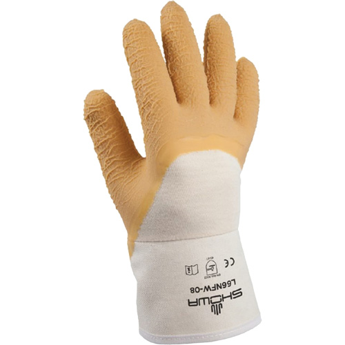 L66NFW General-Purpose Gloves, 8/Small, Rubber Latex Coating, Cotton Shell SPOC Demo