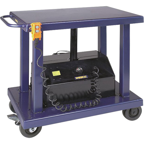 Hydraulic Lift Table, Steel, 24" W x 36" L, 2000 lbs. Capacity SPOC Demo