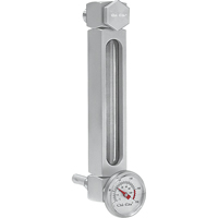 Indicateur de niveau &agrave; liquide en Aluminium, Filet&eacute;, 12" lo, 205°F (96,11° C) SPOC Demo